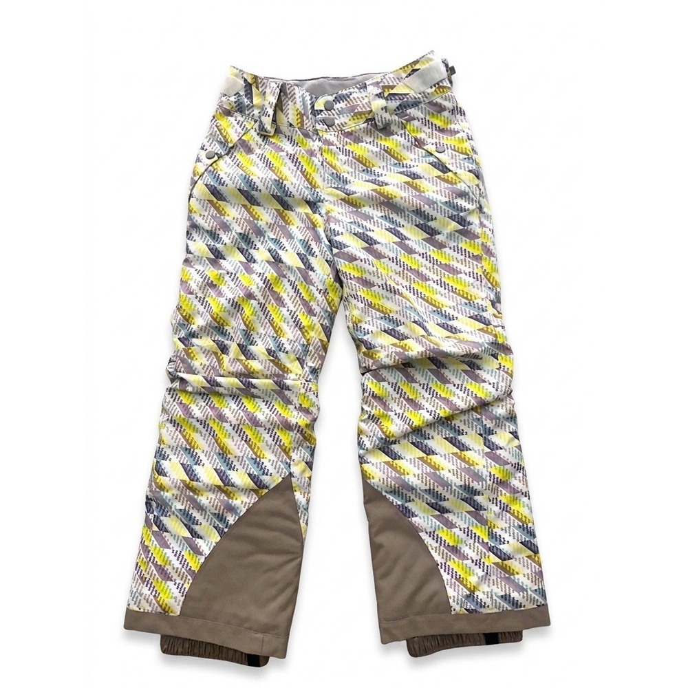Patagonia Snow Pant Girl Sz XS Stardust Chartreuse Everyday Ready Insulated Snow